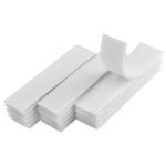 Melsan 2x4 inch Adhesive Square Hook and Loop Tape -12 Sets, Sticky Back Fastener for Indoor or Outdoor Use - Instead of Holes and Screws, White